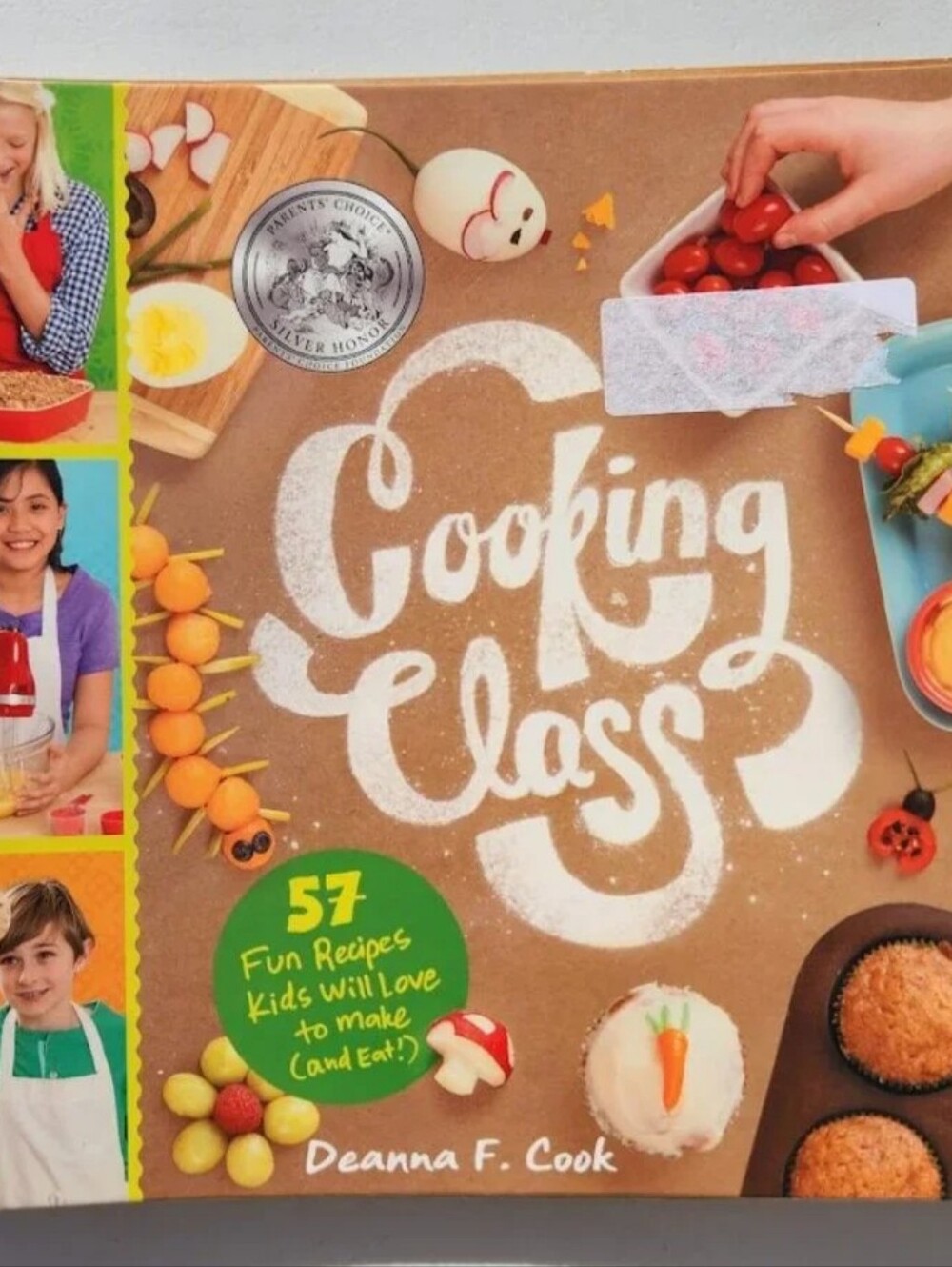 Cooking Class by Deanna F. Cook – Kids Cookbook – Complete w/ Stickers & Cards